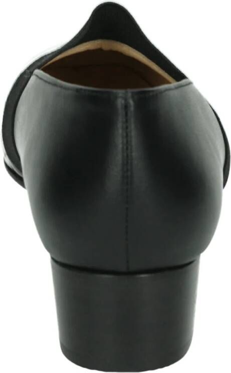 Brunate Zwarte Leren Pumps