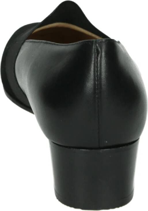 Brunate Zwarte Leren Pumps