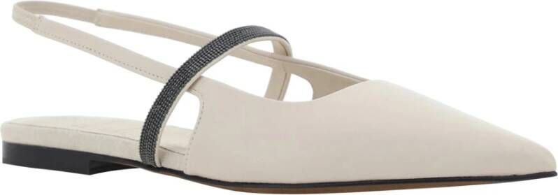 BRUNELLO CUCINELLI Ballerinas White Dames