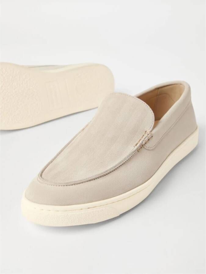 BRUNELLO CUCINELLI Beige Platte Schoenen Elegant Stijl Beige Heren