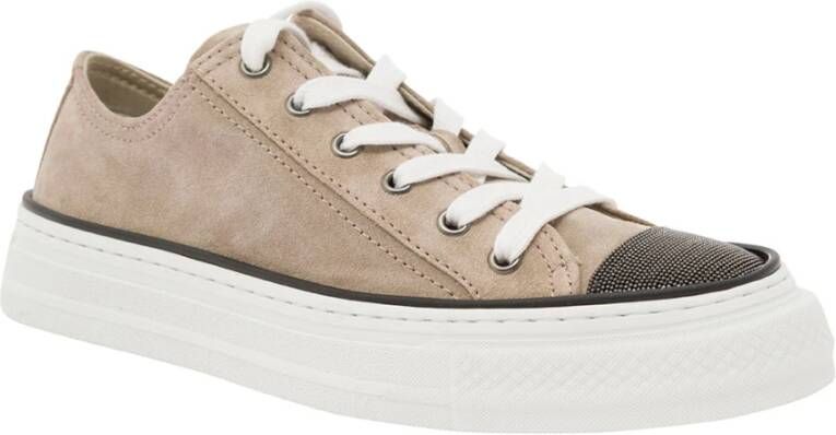 BRUNELLO CUCINELLI Beige Sneakers Scarpe Beige Dames - Foto 9