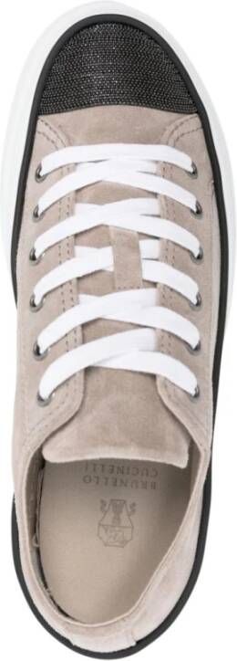 BRUNELLO CUCINELLI Beige Sneakers Scarpe Beige Dames - Foto 13