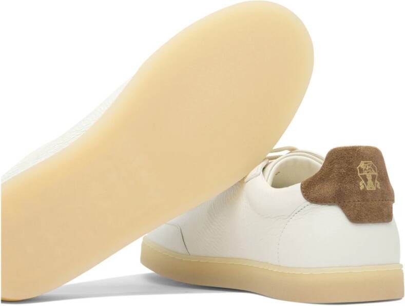 Brunello Cucinelli Beige Sneakers voor Mannen Aw25
