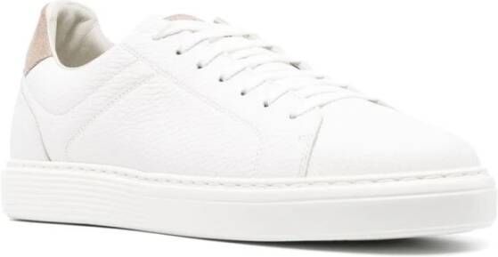 BRUNELLO CUCINELLI Blauwe Sneakers voor Mannen Luxe Comfort White Heren