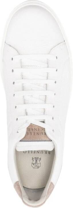 BRUNELLO CUCINELLI Blauwe Sneakers voor Mannen Luxe Comfort White Heren