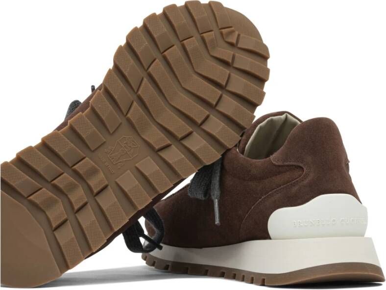 Brunello Cucinelli Bordeaux Sneakers voor Vrouwen