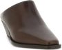 Brunello Cucinelli Bruin Leren Sandalen Vierkante Neus - Thumbnail 2