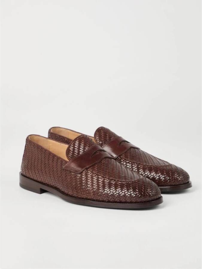 Brunello Cucinelli Bruine platte schoenen voor vrouwen