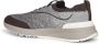 Brunello Cucinelli Bruine Slip-On Sneakers met Gebreide Inzet - Thumbnail 2