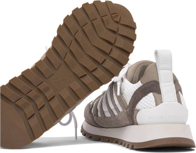 Brunello Cucinelli Bruine Sneakers Stijlvol Comfortabele Schoenen