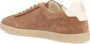 Brunello Cucinelli Bruine Suède Sneaker met Leren Label - Thumbnail 2