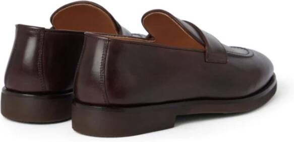 BRUNELLO CUCINELLI Bruine Leren Schoenen voor Mannen Brown Heren