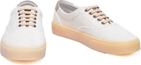 Brunello Cucinelli Canvas Sneakers met Rubberen Zool