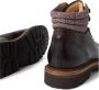Brunello Cucinelli Donkerbruine Gewatteerde Kraag Sneakers - Thumbnail 2