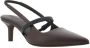 BRUNELLO CUCINELLI Elegante leren slingback pumps met juweelapplicatie Brown Dames - Thumbnail 1