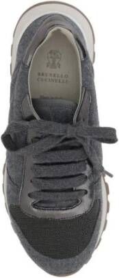 Brunello Cucinelli Elegante Mélange Sneakers met Kralen Detail