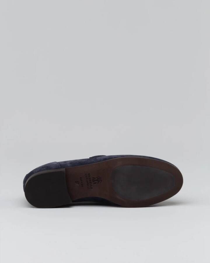 Brunello Cucinelli Elegante suède loafers met Monile-inzet