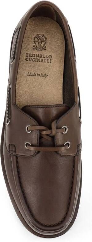 Brunello Cucinelli Elegante Veterschoenen met Monili Detail