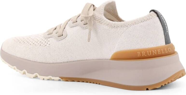 BRUNELLO CUCINELLI Zwarte Sneakers voor Mannen White Heren