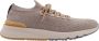BRUNELLO CUCINELLI Gebreide Sneakers met Rubberen Logo Detail Gray Heren - Thumbnail 6