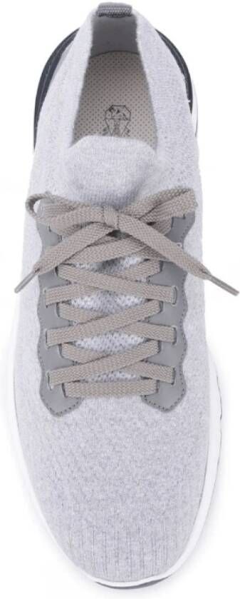 BRUNELLO CUCINELLI Grijze Sneakers voor Stijlvolle Outfits Gray Heren