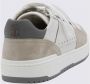 BRUNELLO CUCINELLI Grijze Leren Sneakers met Geperforeerde Details Gray Heren - Thumbnail 2