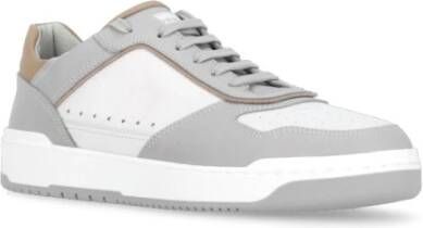 BRUNELLO CUCINELLI Grijze Sneakers met Ademend Detail Gray Heren