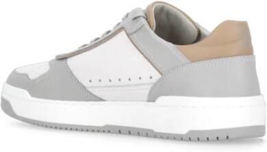 BRUNELLO CUCINELLI Grijze Sneakers met Ademend Detail Gray Heren
