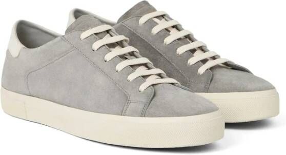 Brunello Cucinelli Grijze Vetersneaker met Logoprint