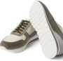 Brunello Cucinelli Groene leren sneaker paneelontwerp - Thumbnail 2