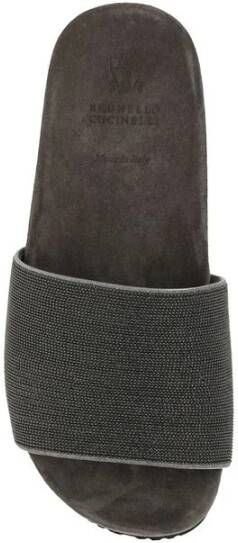 Brunello Cucinelli Iconische Juweel Platte Sandalen