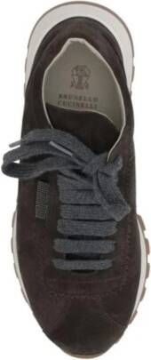 Brunello Cucinelli Iconische versierde suède sneakers