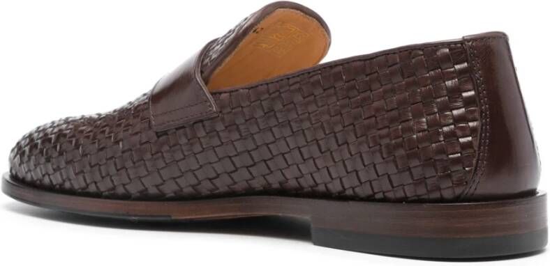 BRUNELLO CUCINELLI Italiaanse leren loafers Brown Heren