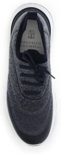 Brunello Cucinelli Katoenen Gebreide Sneakers Runners