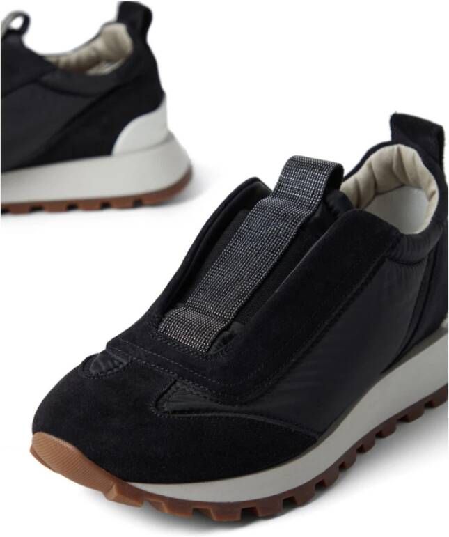 BRUNELLO CUCINELLI Klassieke Sneakers voor Dagelijks Gebruik Blue Dames