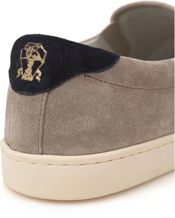 Brunello Cucinelli Klassieke suède slip-on schoenen