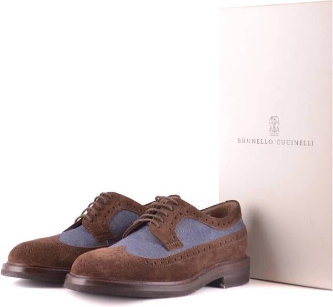 BRUNELLO CUCINELLI Laced Shoes Brown Heren