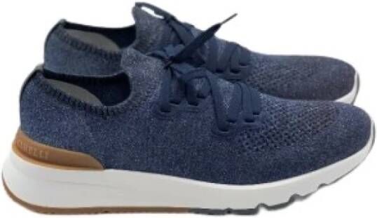 BRUNELLO CUCINELLI Lage top sneakers Blauw Heren