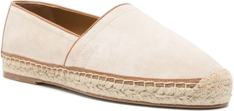 Brunello Cucinelli Leren Espadrilles met Rubberen Zool