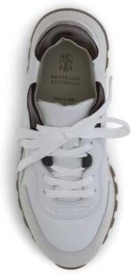 Brunello Cucinelli Leren Sneakers met Juweeldecoratie