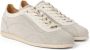 Brunello Cucinelli Lichtgrijze Suède Veterschoenen Sneakers - Thumbnail 2