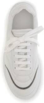 Brunello Cucinelli Luxe Leren Sneakers met Glanzende Details
