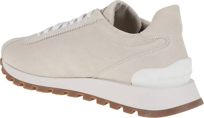 Brunello Cucinelli Luxe Suède Veterschoenen