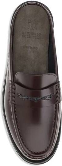 Brunello Cucinelli Met Juwelen Versierde Sabot Loafers