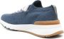 Brunello Cucinelli Navy Knit Sock-Style Sneakers - Thumbnail 2