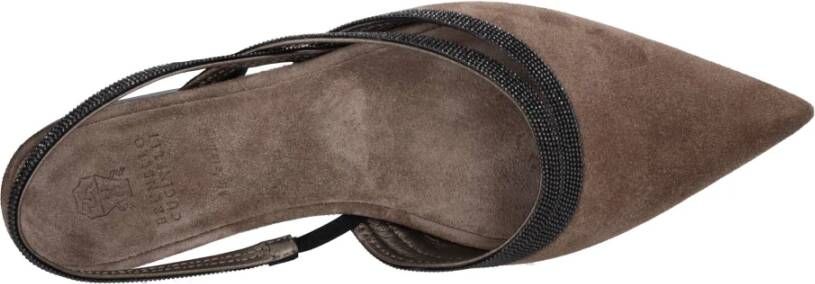 Brunello Cucinelli Platte schoenen Bruin