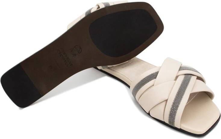 BRUNELLO CUCINELLI Sliders Beige Dames