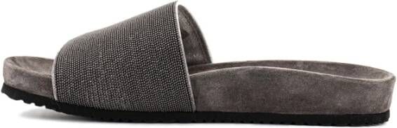 BRUNELLO CUCINELLI Sliders Zwart Dames