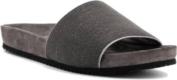 BRUNELLO CUCINELLI Sliders Zwart Dames