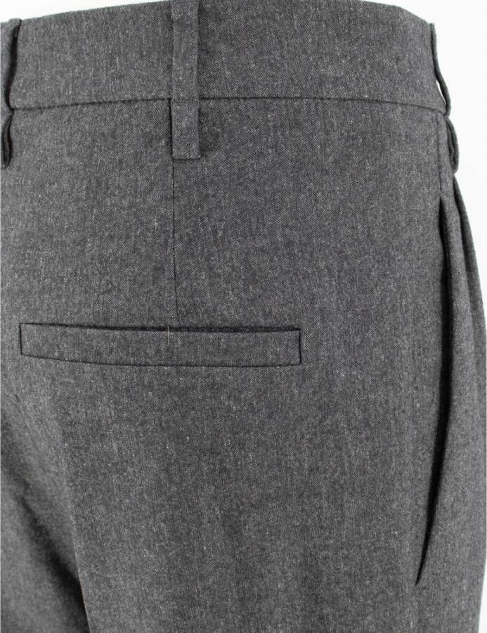 Brunello Cucinelli Slouchy Wool Flannel Broek